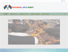 Tablet Screenshot of nationalapniparty.org